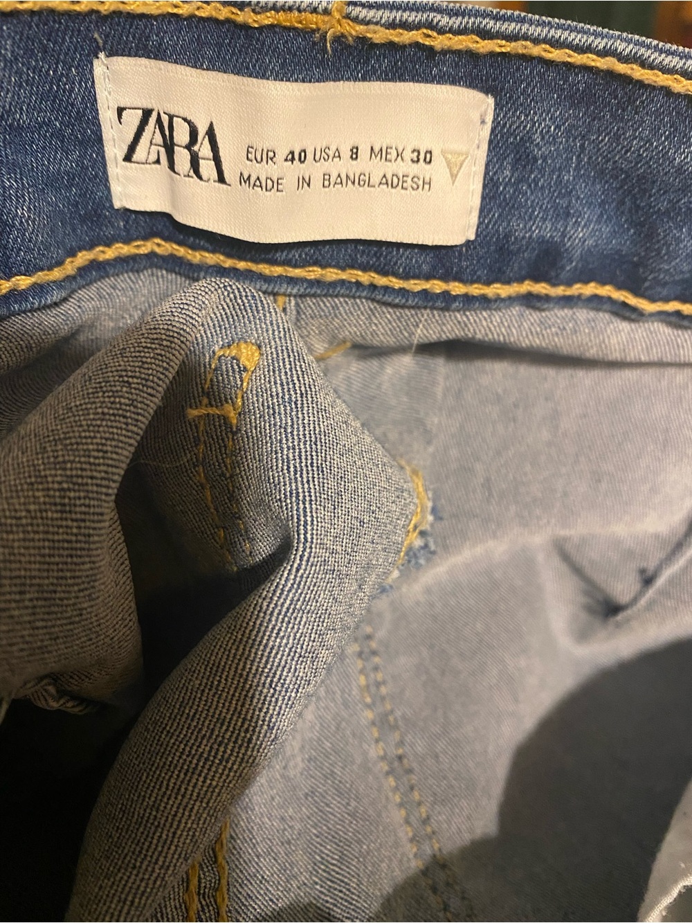 ZARA Women’s eBlue Denim Jeans